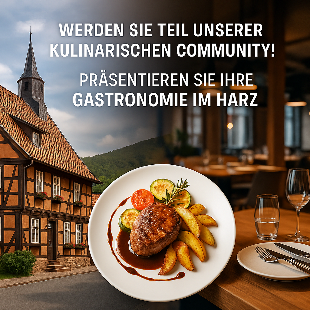 Gastronomie im Harz sichtbar machen – präsentieren Sie Ihr Angebot auf unserem Channel